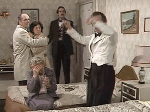 ...a scene from Fawlty Towers